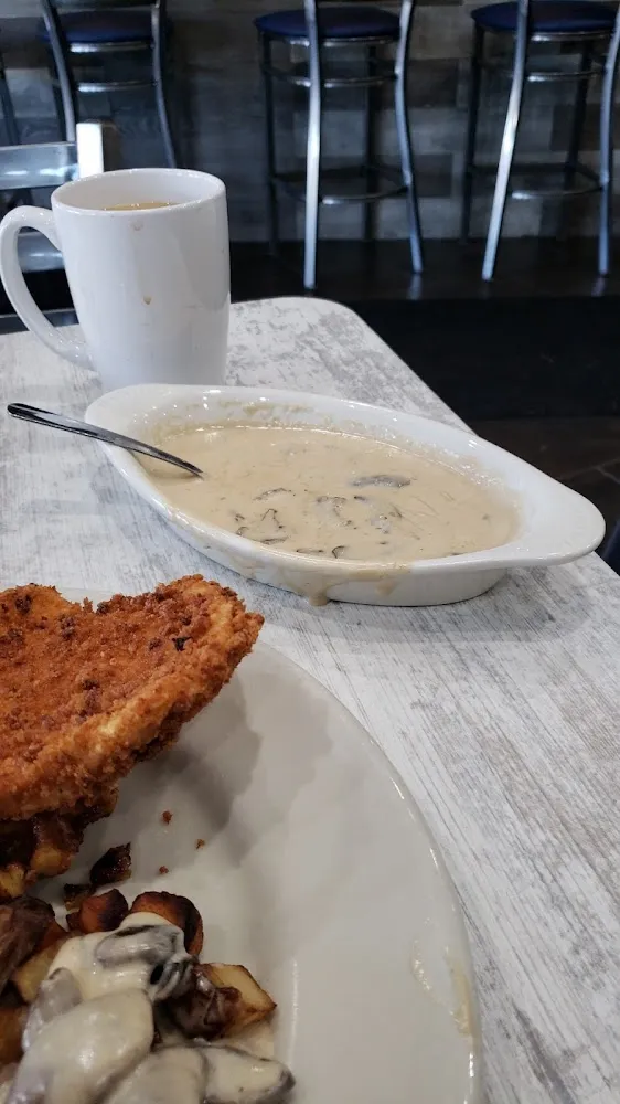 Chicken Waffles with Mushroom Gravy